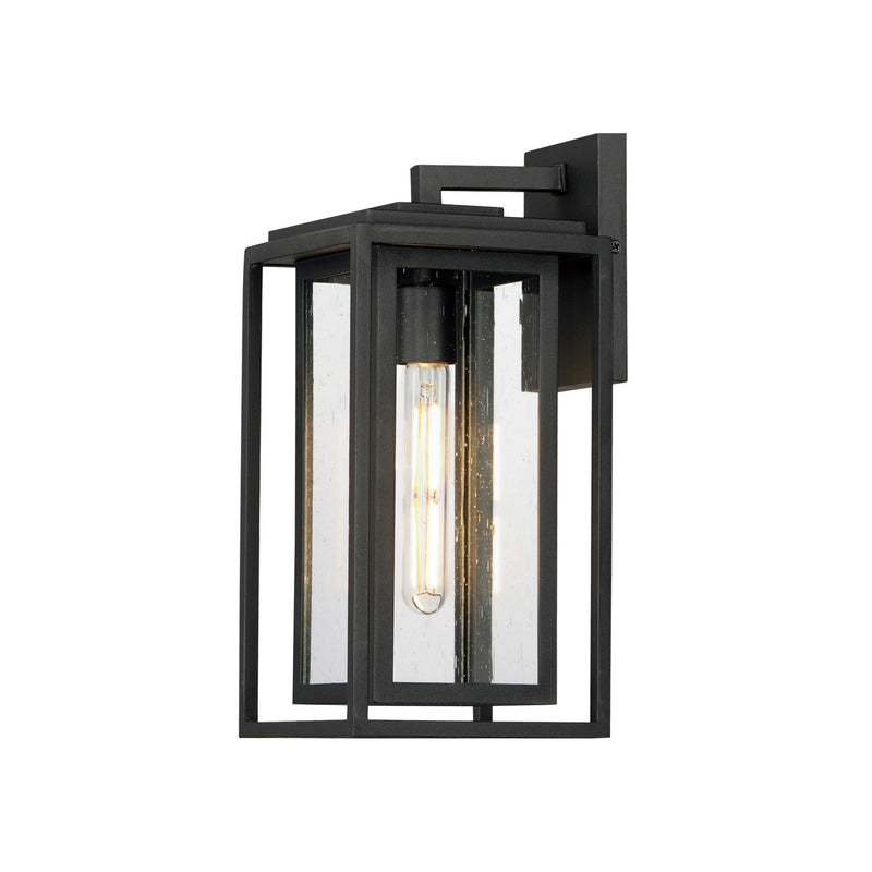 Maxim 40663CDBK One Light Outdoor Wall Sconce, Black