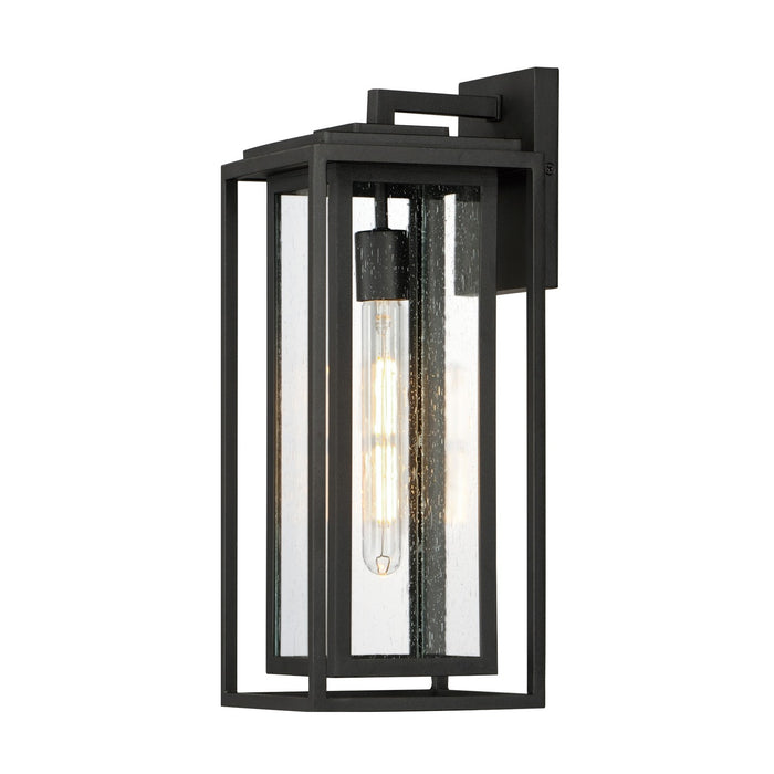 Maxim 40665CDBK One Light Outdoor Wall Sconce, Black