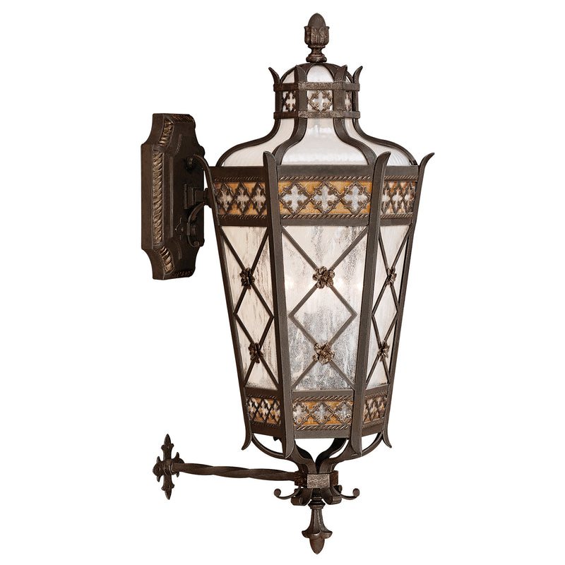 Fine Art 403481ST Four Light Outdoor Wall Mount, Bronze