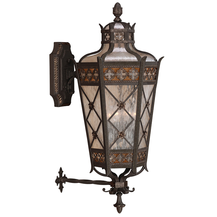 Fine Art 403681ST Four Light Outdoor Wall Mount, Bronze