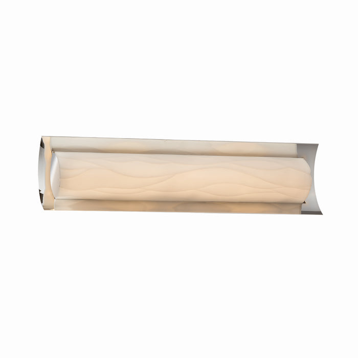Justice Designs PNA-8631-WAVE-CROM LED Linear Bath Bar, Polished Chrome