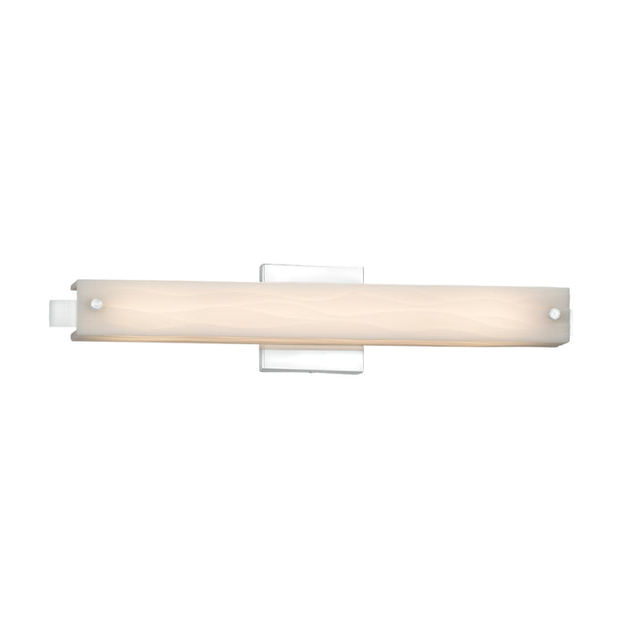 Justice Designs PNA-8681-WAVE-CROM LED Linear Bath Bar, Polished Chrome