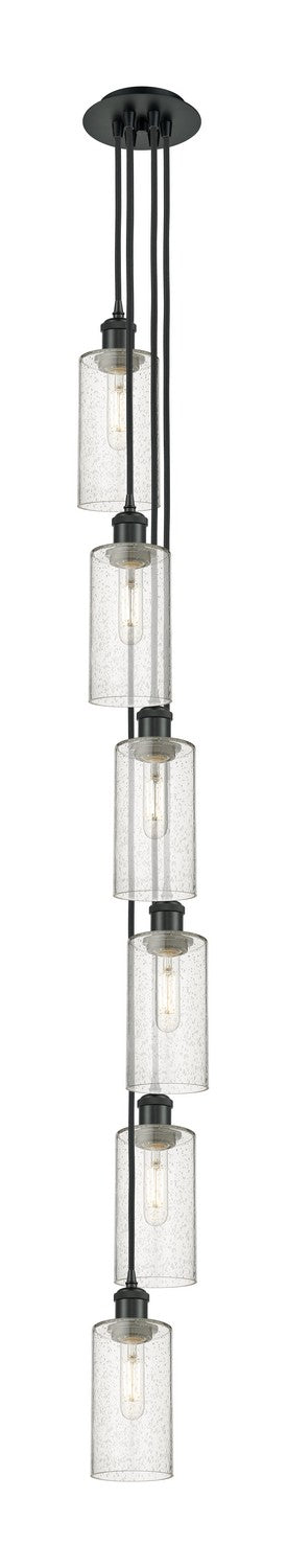 Innovations 106B-6P-BK-G434-7SDY Six Light Pendant, Matte Black