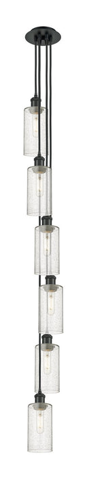 Innovations 106B-6P-BK-G434-7SDY Six Light Pendant, Matte Black