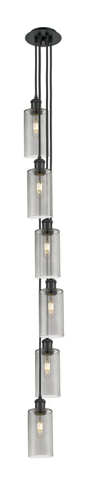 Innovations 106B-6P-BK-G434-7SM Six Light Pendant, Matte Black