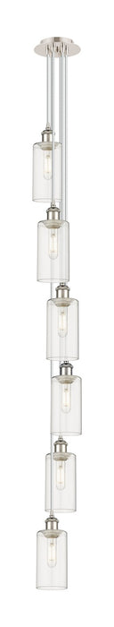 Innovations 106B-6P-PN-G434-7CL Six Light Pendant, Polished Nickel
