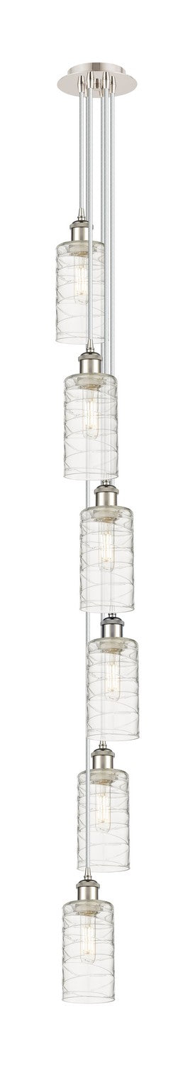Innovations 106B-6P-PN-G434-7DE Six Light Pendant, Polished Nickel