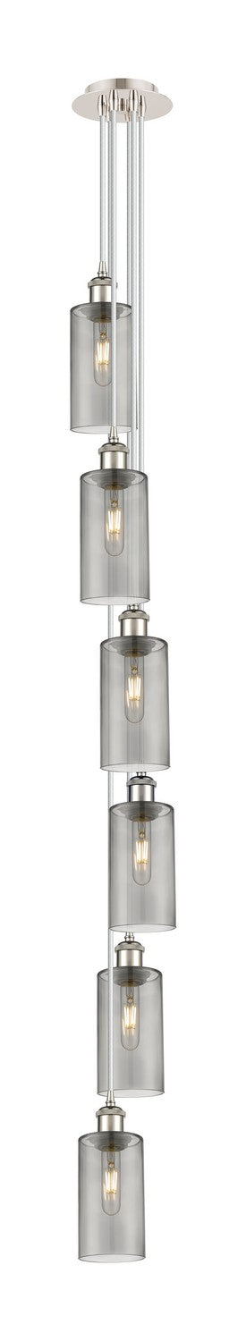 Innovations 106B-6P-PN-G434-7SM Six Light Pendant, Polished Nickel