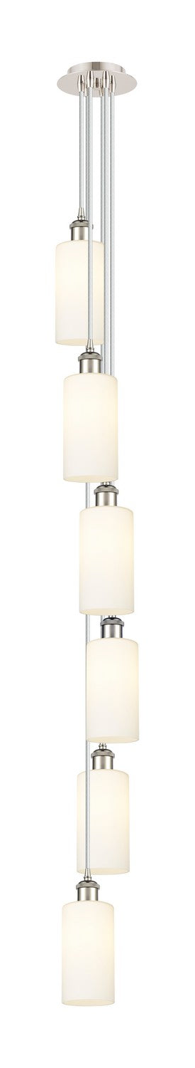 Innovations 106B-6P-PN-G434-7WH Six Light Pendant, Polished Nickel