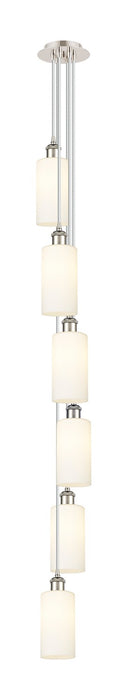 Innovations 106B-6P-PN-G434-7WH Six Light Pendant, Polished Nickel