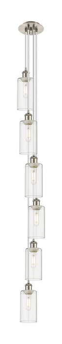 Innovations 106B-6P-SN-G434-7CL Six Light Pendant, Brushed Satin Nickel