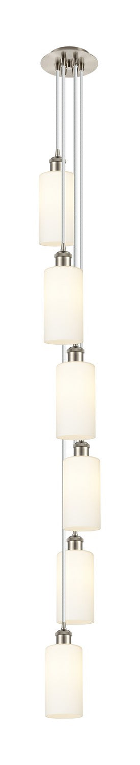 Innovations 106B-6P-SN-G434-7WH Six Light Pendant, Brushed Satin Nickel