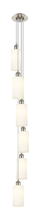 Innovations 106B-6P-SN-G434-7WH Six Light Pendant, Brushed Satin Nickel