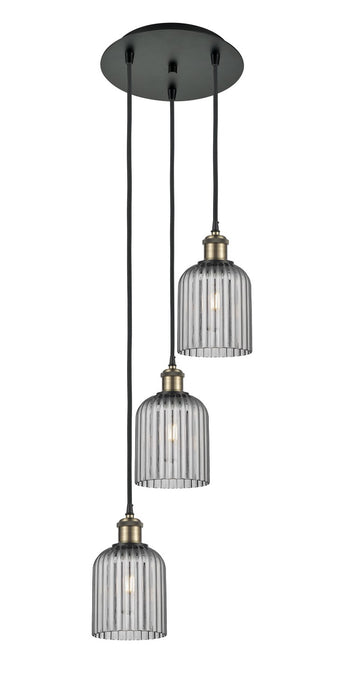 Innovations 113B-3P-BAB-G559-5SM Three Light Pendant, Black Antique Brass