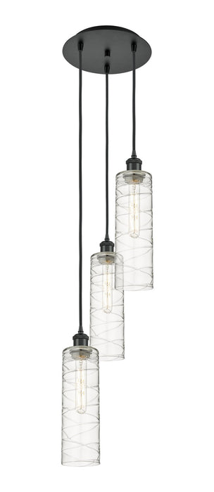 Innovations 113B-3P-BK-G434-12DE Three Light Pendant, Matte Black