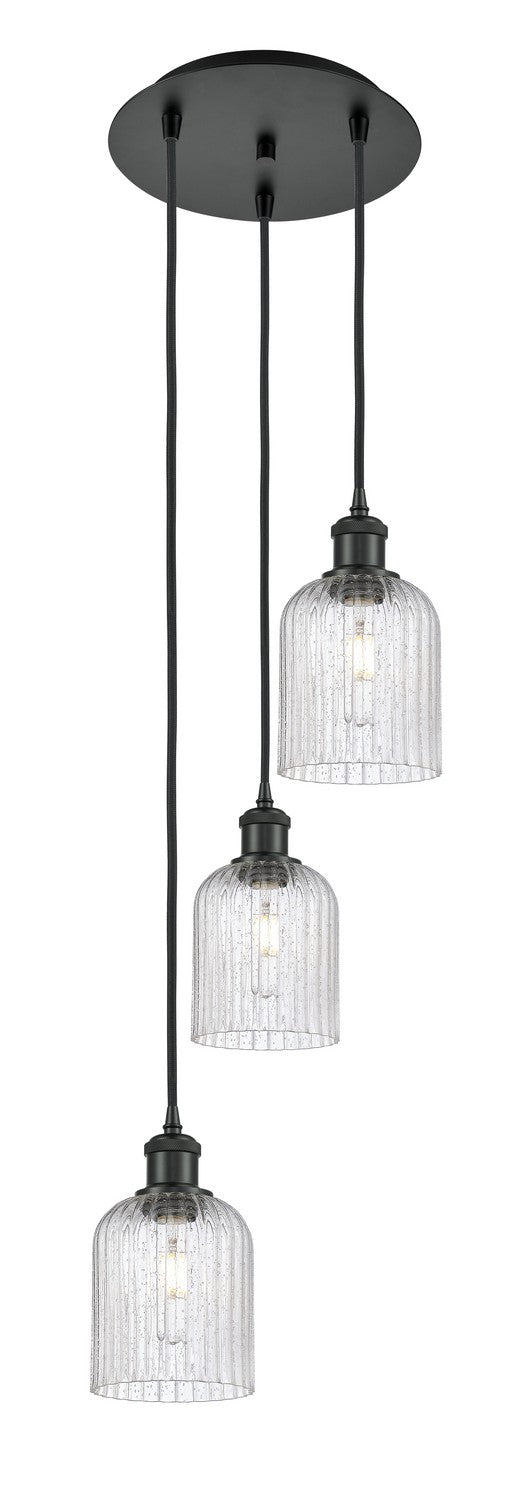 Innovations 113B-3P-BK-G559-5SDY Three Light Pendant, Matte Black