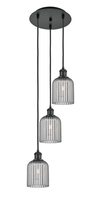 Innovations 113B-3P-BK-G559-5SM Three Light Pendant, Matte Black