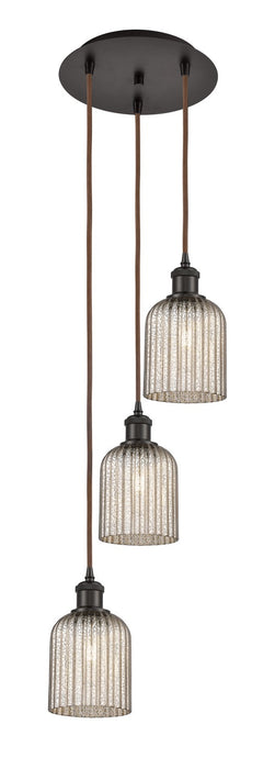 Innovations 113B-3P-OB-G559-5ME Three Light Pendant, Oil Rubbed Bronze