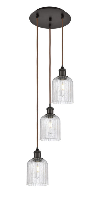 Innovations 113B-3P-OB-G559-5SDY Three Light Pendant, Oil Rubbed Bronze