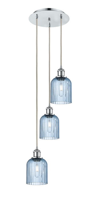 Innovations 113B-3P-PC-G559-5BL Three Light Pendant, Polished Chrome