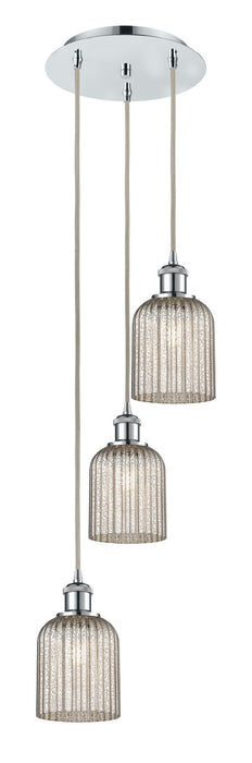 Innovations 113B-3P-PC-G559-5ME Three Light Pendant, Polished Chrome