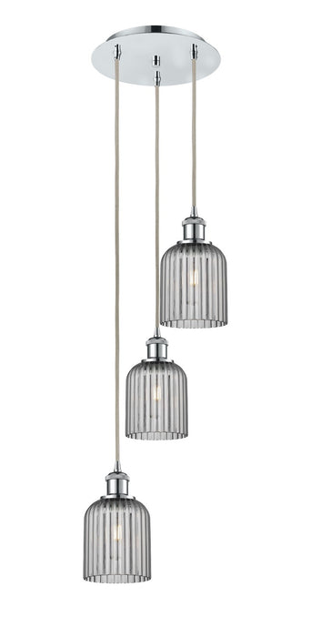Innovations 113B-3P-PC-G559-5SM Three Light Pendant, Polished Chrome