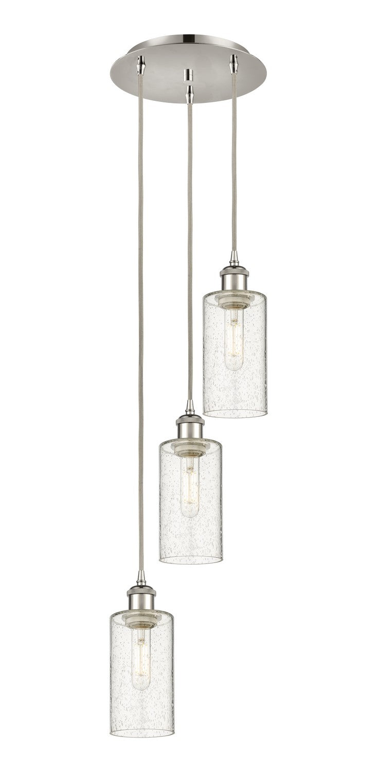 Innovations 113B-3P-PN-G434-7SDY Three Light Pendant, Polished Nickel