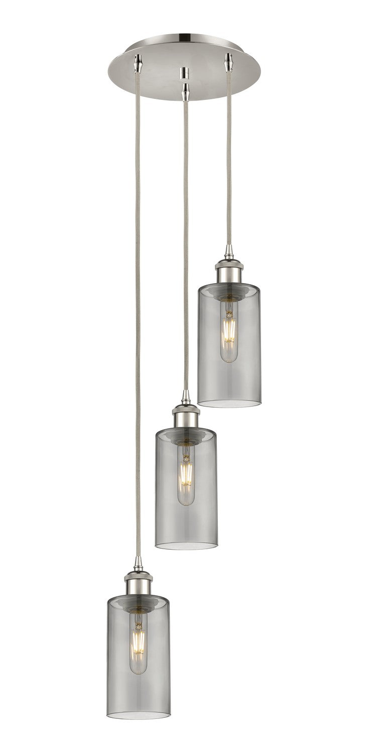Innovations 113B-3P-PN-G434-7SM Three Light Pendant, Polished Nickel