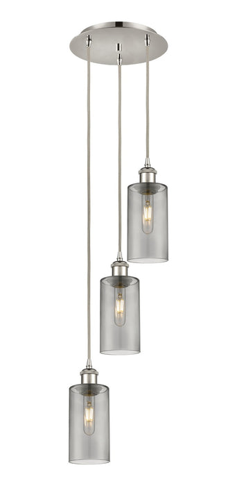Innovations 113B-3P-PN-G434-7SM Three Light Pendant, Polished Nickel