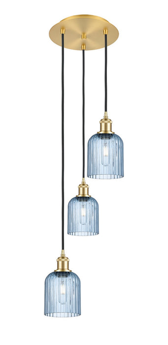 Innovations 113B-3P-SG-G559-5BL Three Light Pendant, Satin Gold