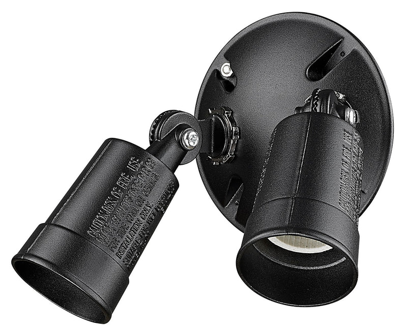 Acclaim Lighting FL1BK Two Light Floodlight, Black