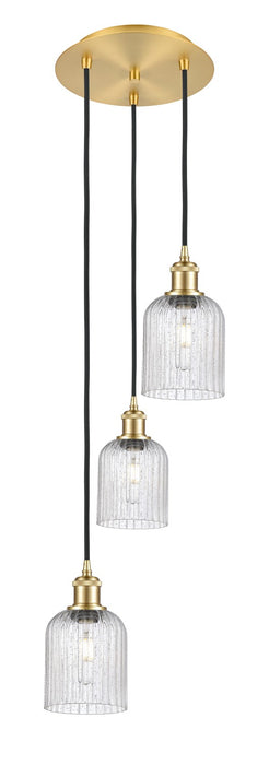 Innovations 113B-3P-SG-G559-5SDY Three Light Pendant, Satin Gold