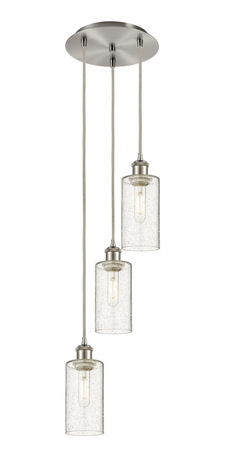 Innovations 113B-3P-SN-G434-7SDY Three Light Pendant, Brushed Satin Nickel