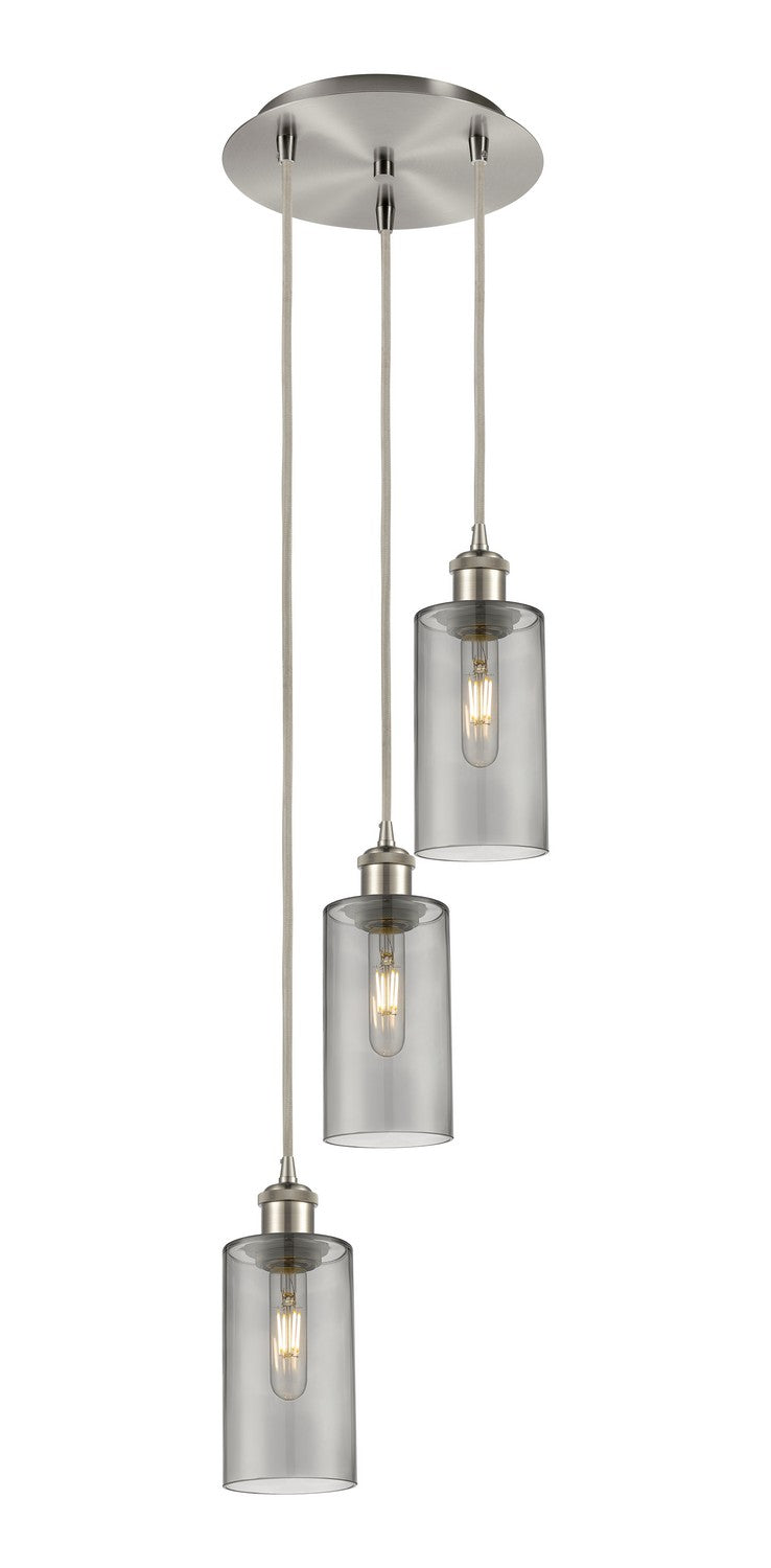 Innovations 113B-3P-SN-G434-7SM Three Light Pendant, Brushed Satin Nickel