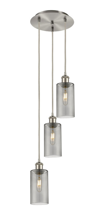 Innovations 113B-3P-SN-G434-7SM Three Light Pendant, Brushed Satin Nickel