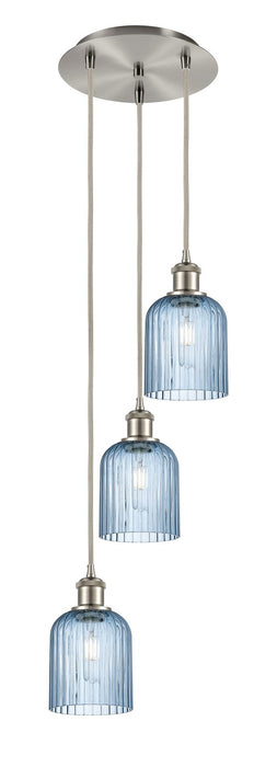 Innovations 113B-3P-SN-G559-5BL Three Light Pendant, Brushed Satin Nickel