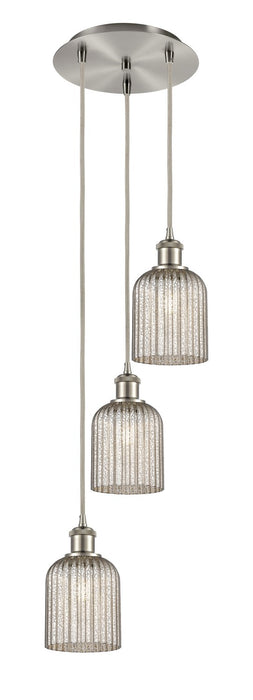 Innovations 113B-3P-SN-G559-5ME Three Light Pendant, Brushed Satin Nickel