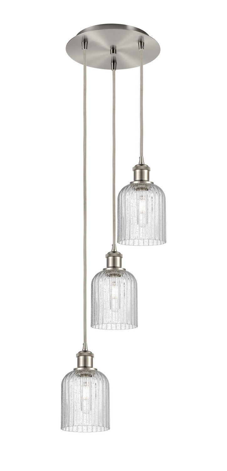 Innovations 113B-3P-SN-G559-5SDY Three Light Pendant, Brushed Satin Nickel