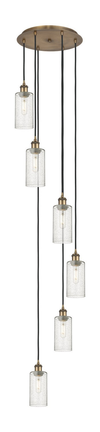 Innovations 116B-6P-BB-G434-7SDY Six Light Pendant, Brushed Brass