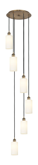 Innovations 116B-6P-BB-G434-7WH Six Light Pendant, Brushed Brass