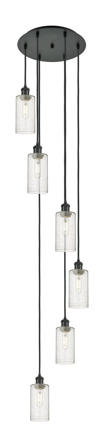 Innovations 116B-6P-BK-G434-7SDY Six Light Pendant, Matte Black