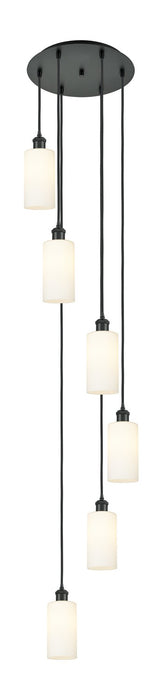 Innovations 116B-6P-BK-G434-7WH Six Light Pendant, Matte Black