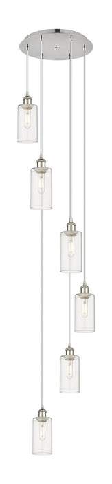Innovations 116B-6P-PN-G434-7CL Six Light Pendant, Polished Nickel
