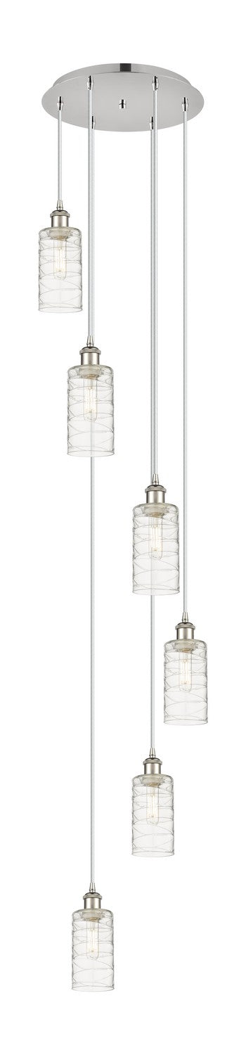 Innovations 116B-6P-PN-G434-7DE Six Light Pendant, Polished Nickel