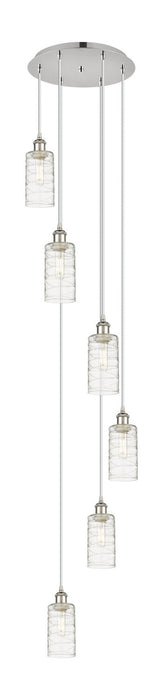 Innovations 116B-6P-PN-G434-7DE Six Light Pendant, Polished Nickel