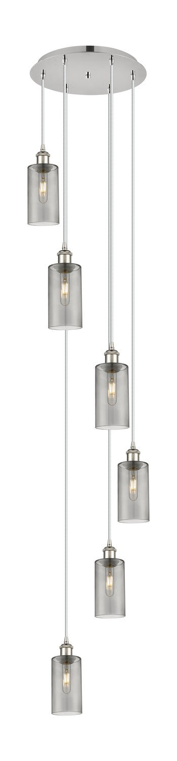 Innovations 116B-6P-PN-G434-7SM Six Light Pendant, Polished Nickel