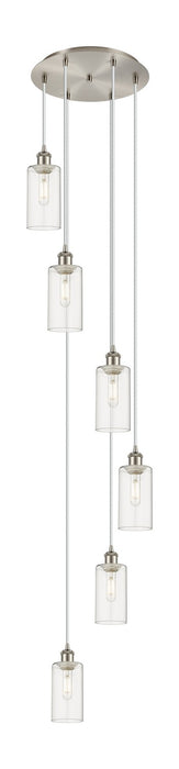 Innovations 116B-6P-SN-G434-7CL Six Light Pendant, Brushed Satin Nickel