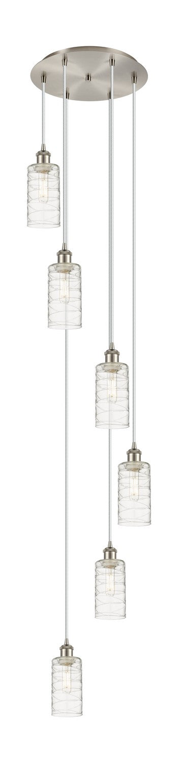 Innovations 116B-6P-SN-G434-7DE Six Light Pendant, Brushed Satin Nickel