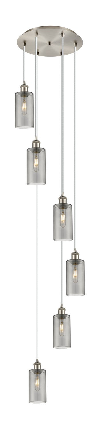 Innovations 116B-6P-SN-G434-7SM Six Light Pendant, Brushed Satin Nickel