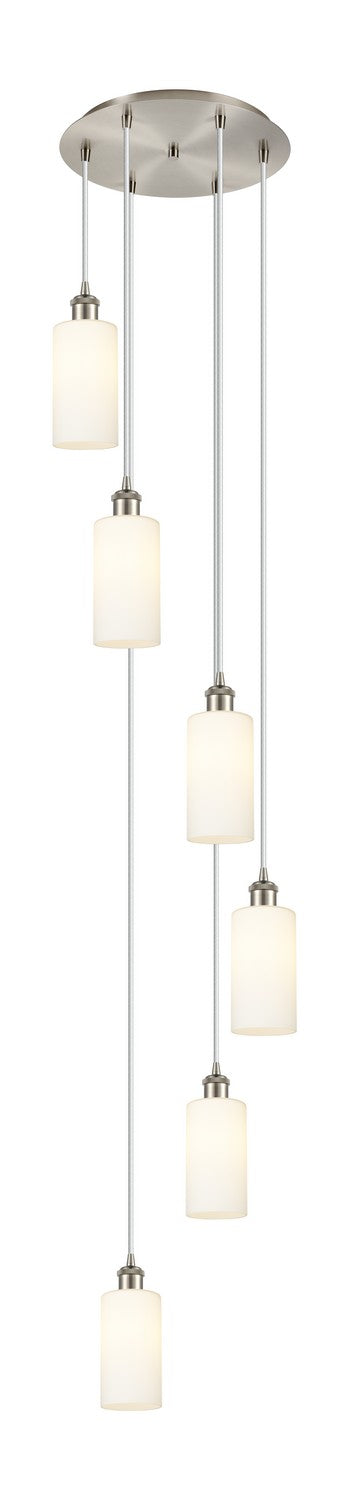 Innovations 116B-6P-SN-G434-7WH Six Light Pendant, Brushed Satin Nickel